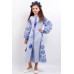 Embroidered dress for girl "Luxury 2" blue